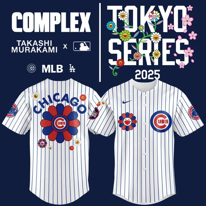 Chicago Cubs 2025 MLB World Tour Tokyo Series Jersey MLB Baseball Jersey Merch