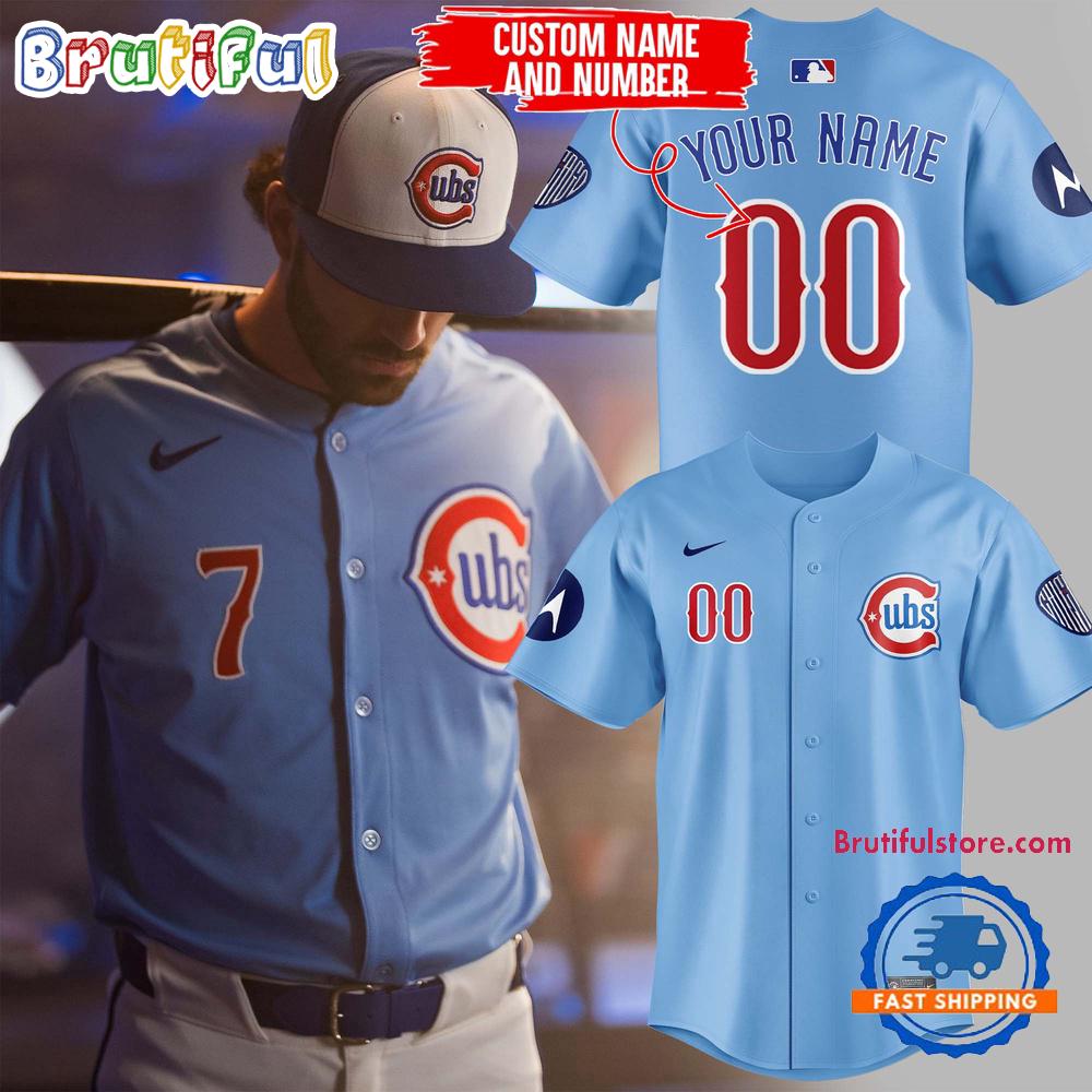 Chicago Cubs Baby Blue 2nd Alternate Baseball Jersey