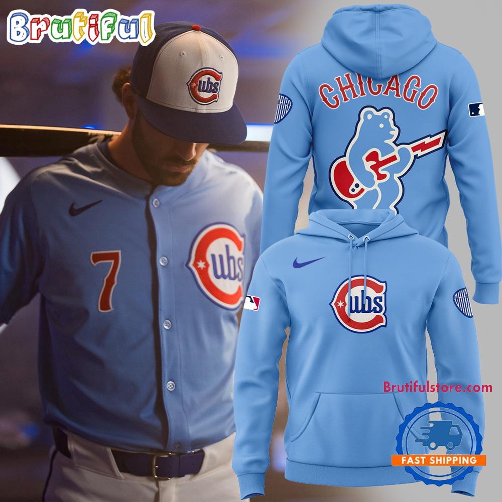 Chicago Cubs Baby Blue 2nd Alternate Hoodie