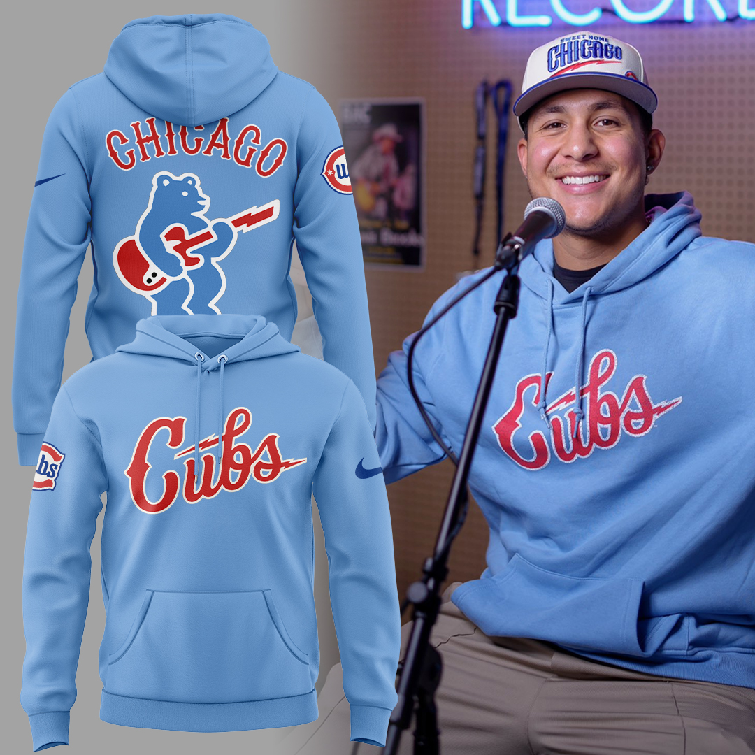 Chicago Cubs Baseball Baby Blue Hoodie Gift Ideas For Baseball Players