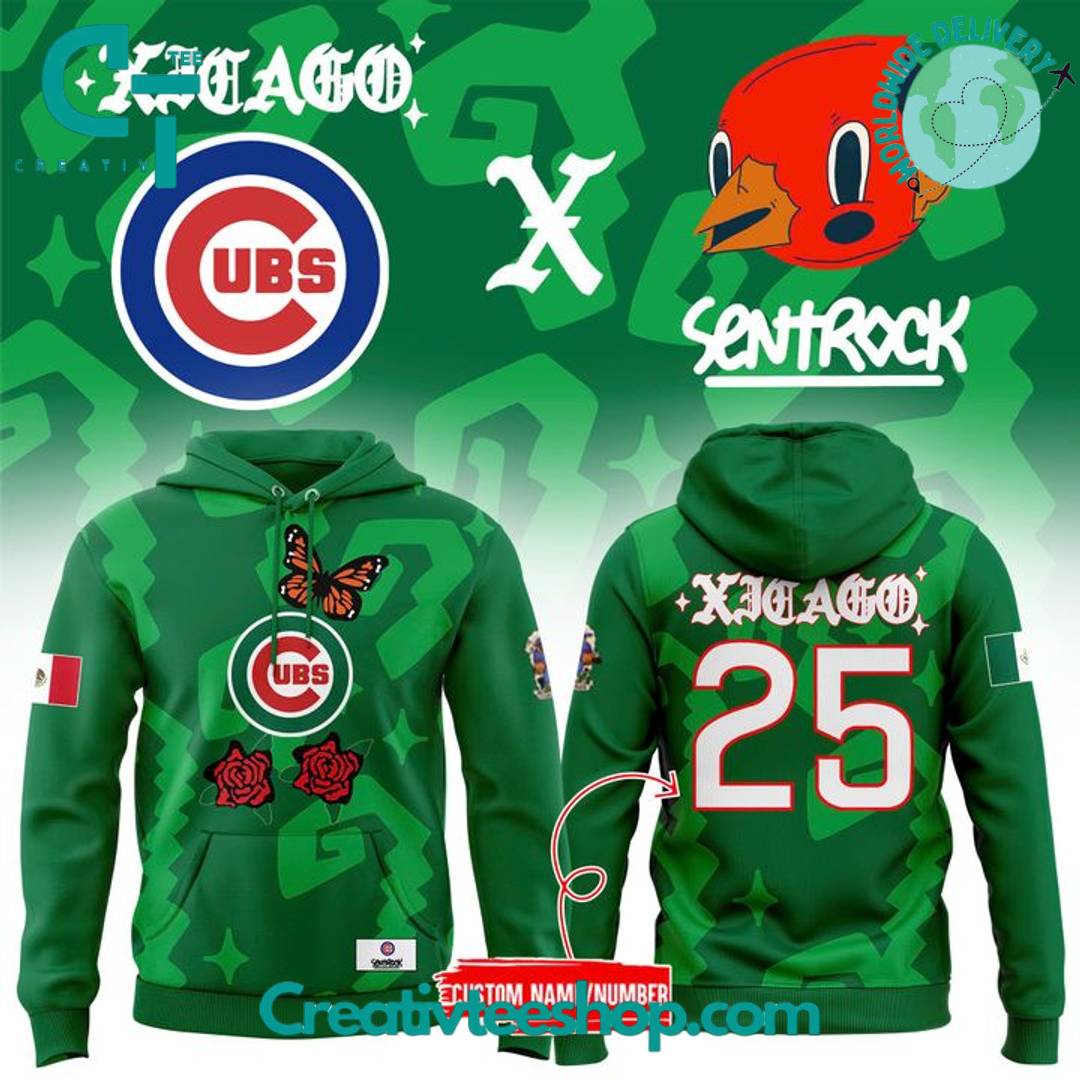 Chicago Cubs Mexican Heritage 2025 x Sentrock Special Hoodie