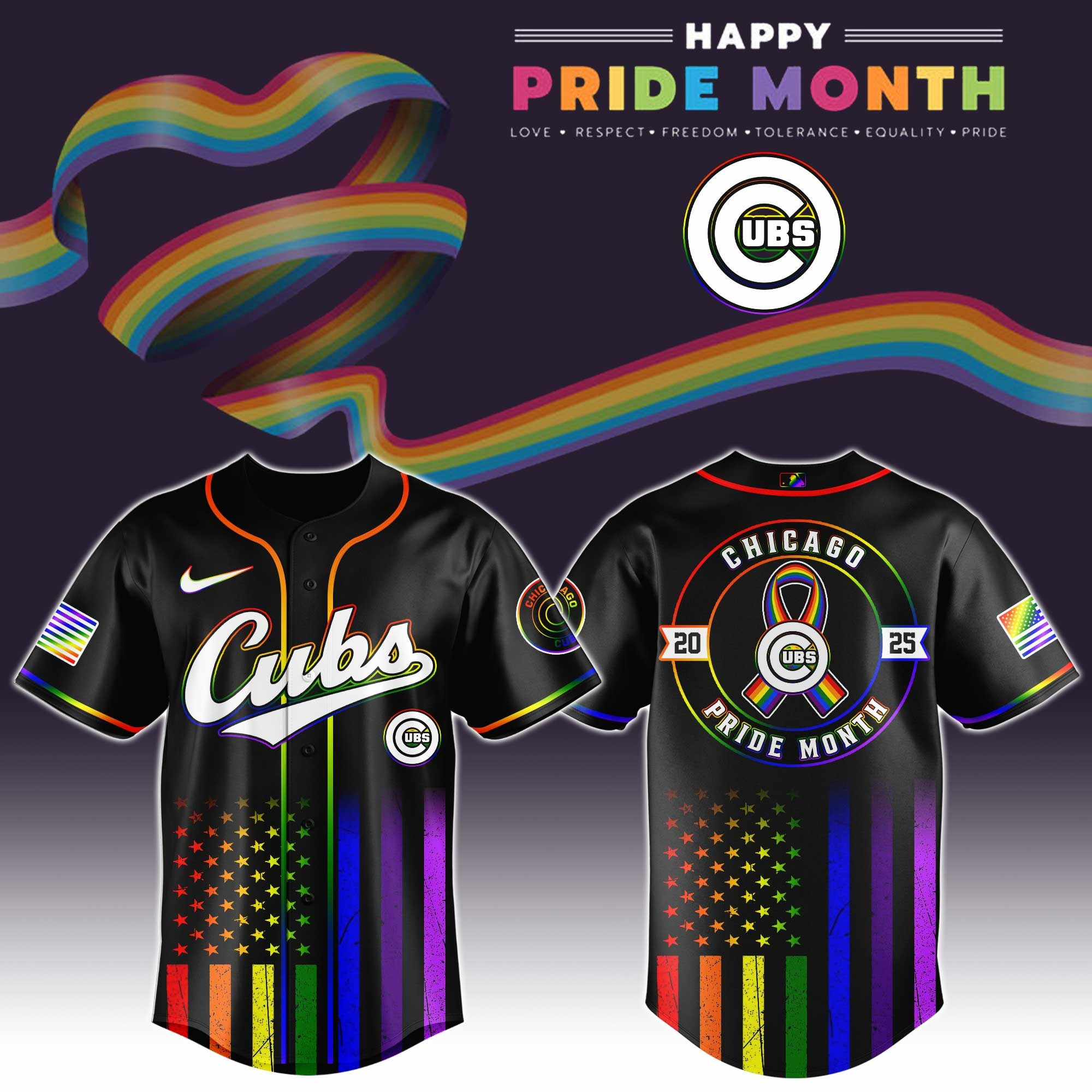 Chicago Cubs Special Pride Month Jersey Gifts For Baseball Lovers