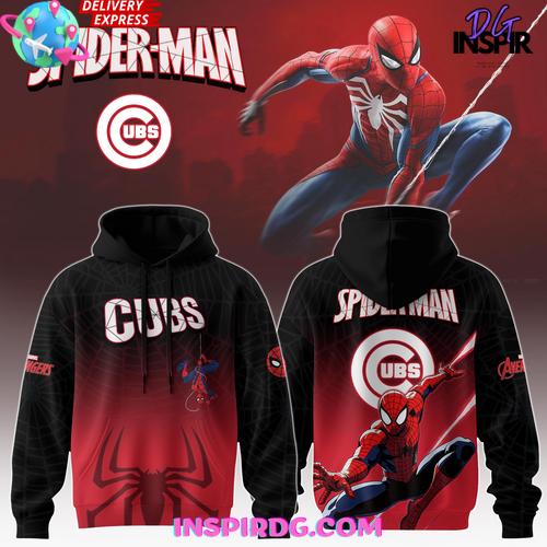 Chicago Cubs Spider Man Game Night 2025 Hoodie Premium Merchandises