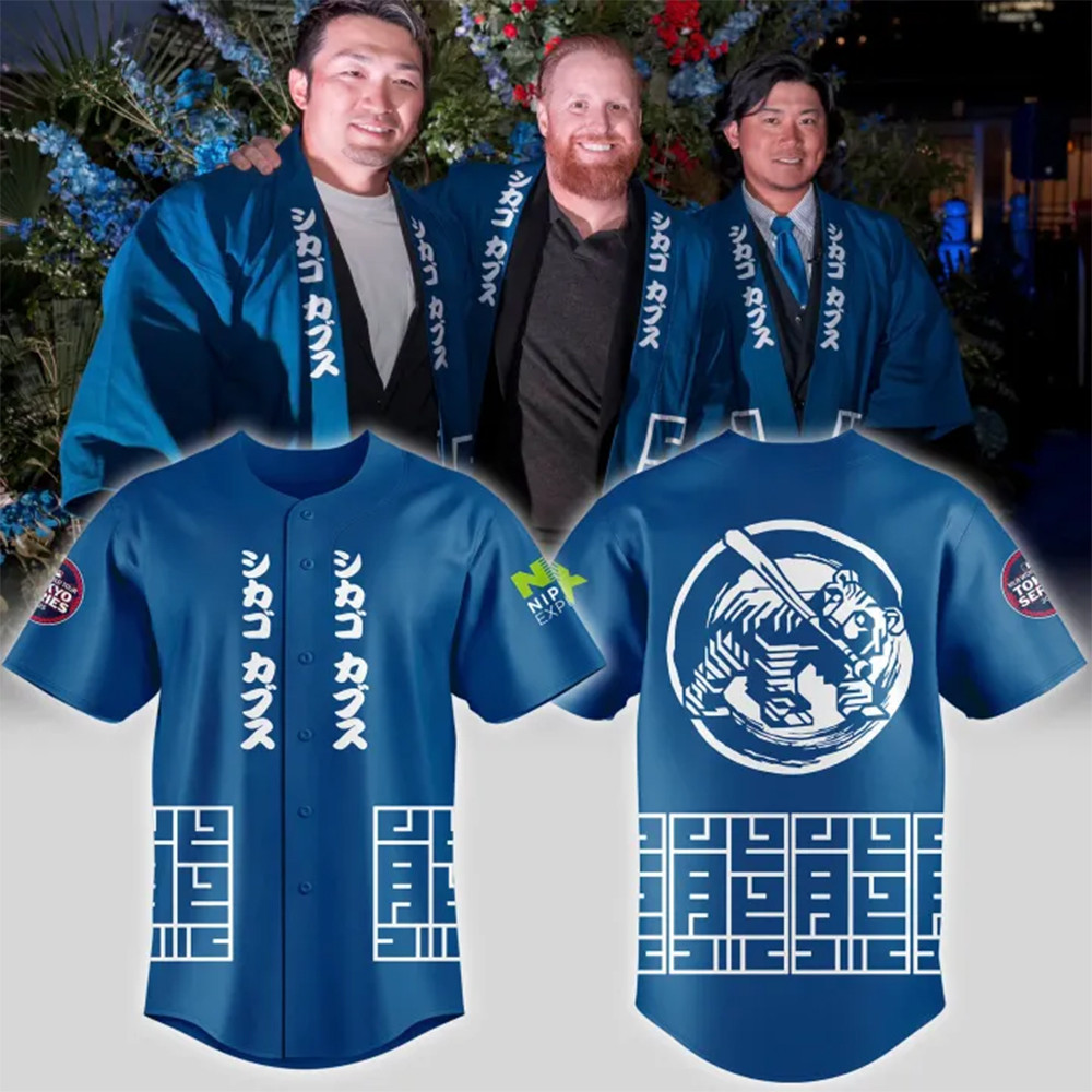 Chicago Cubs x 2025 Tokyo Series Jersey Baseball Team Gift Ideas