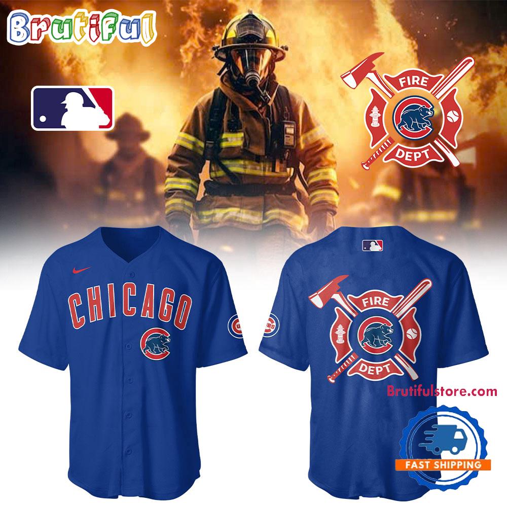 Chicago Cubs x Firefighter Appreciation Night 2025 Baseball Jersey
