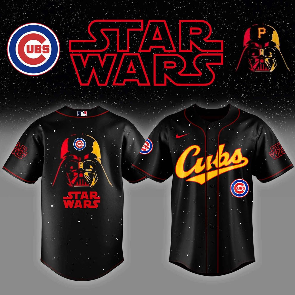 Chicago Cubs x Star Wars Night Jersey MLB Merch Baseball Gifts For For Cubs Fans For Him