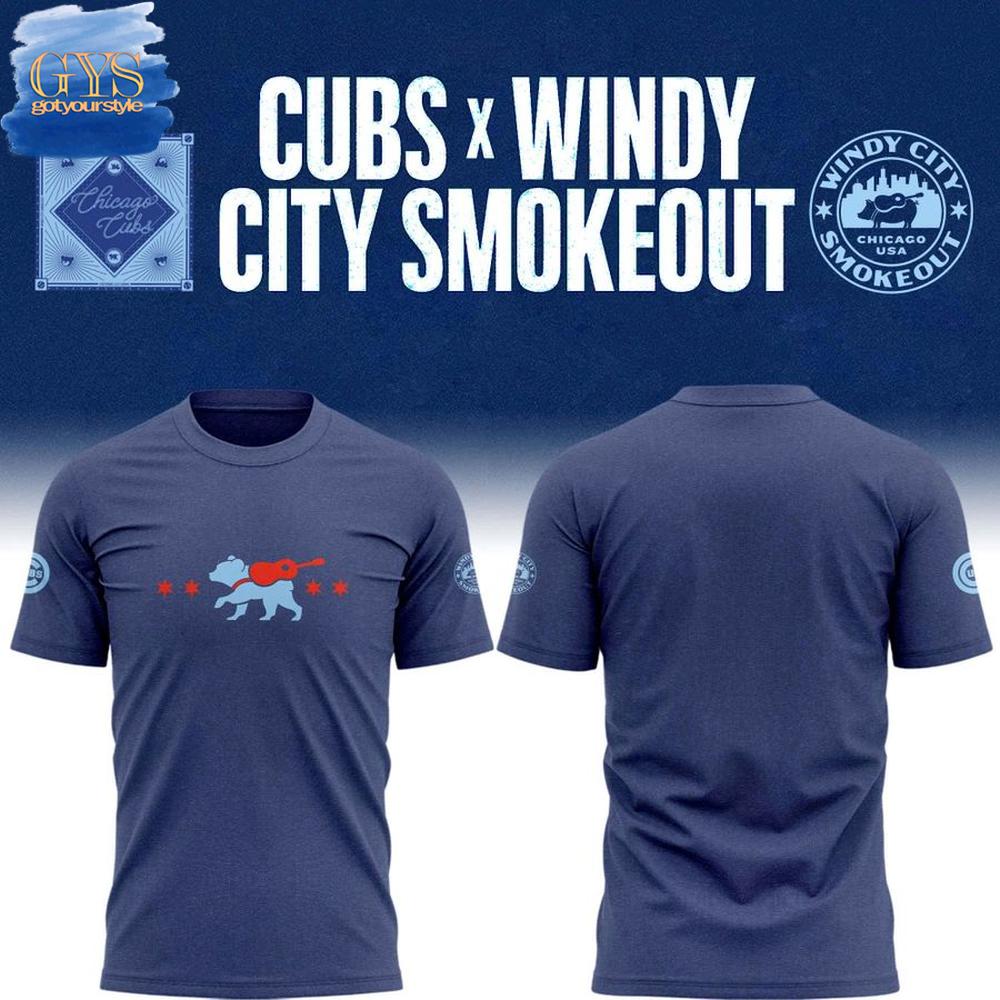 Chicago Cubs x Windy City Smokeout T-Shirt Premium Merchandises