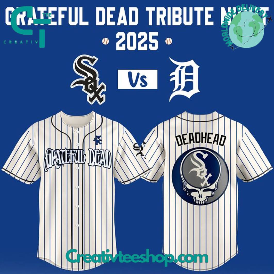 Chicago White Sox Grateful Dead Tribute Night 2025 Special Baseball Jersey - vazava store