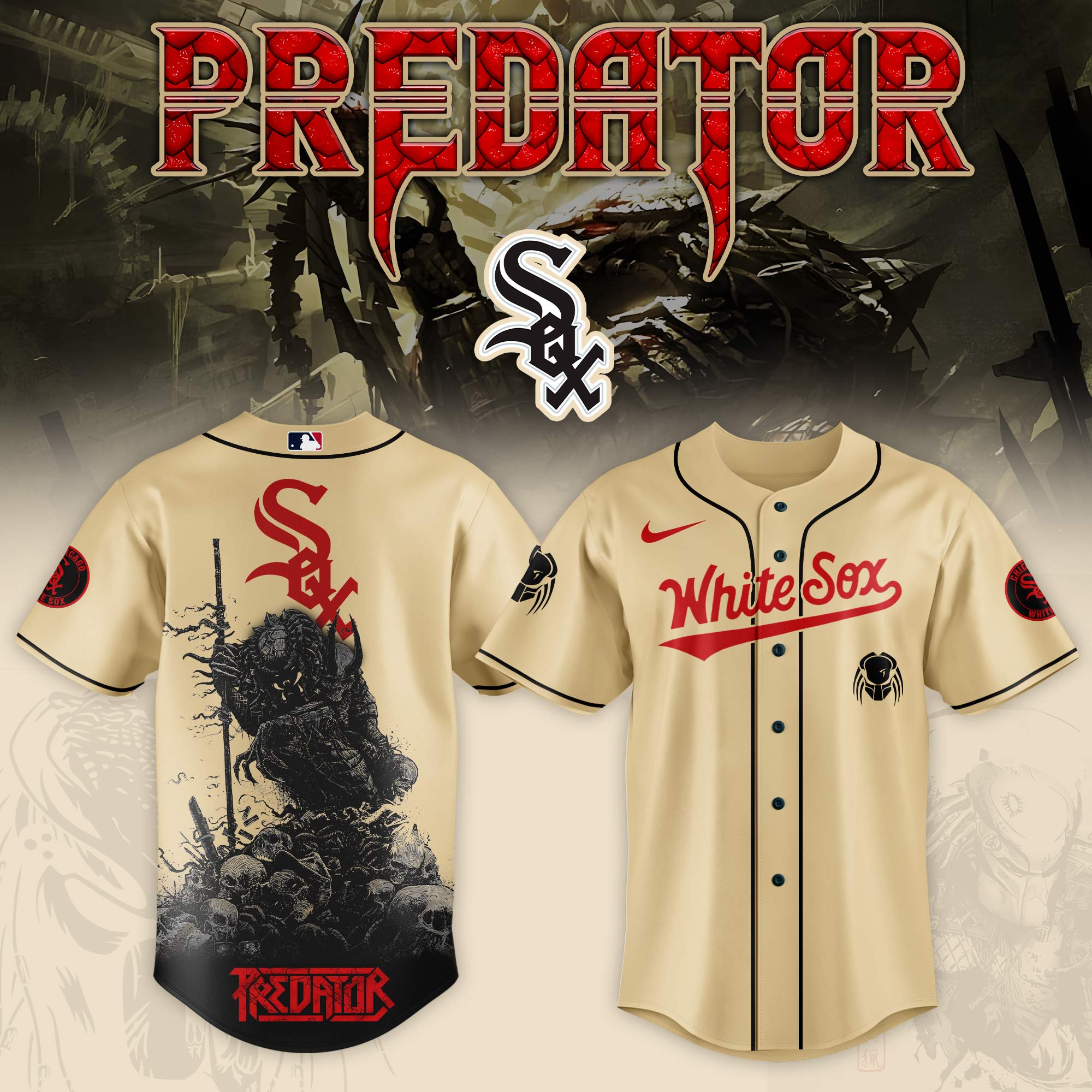 Chicago White Sox MLB x Predator Personalized Baseball Jersey For Fans
