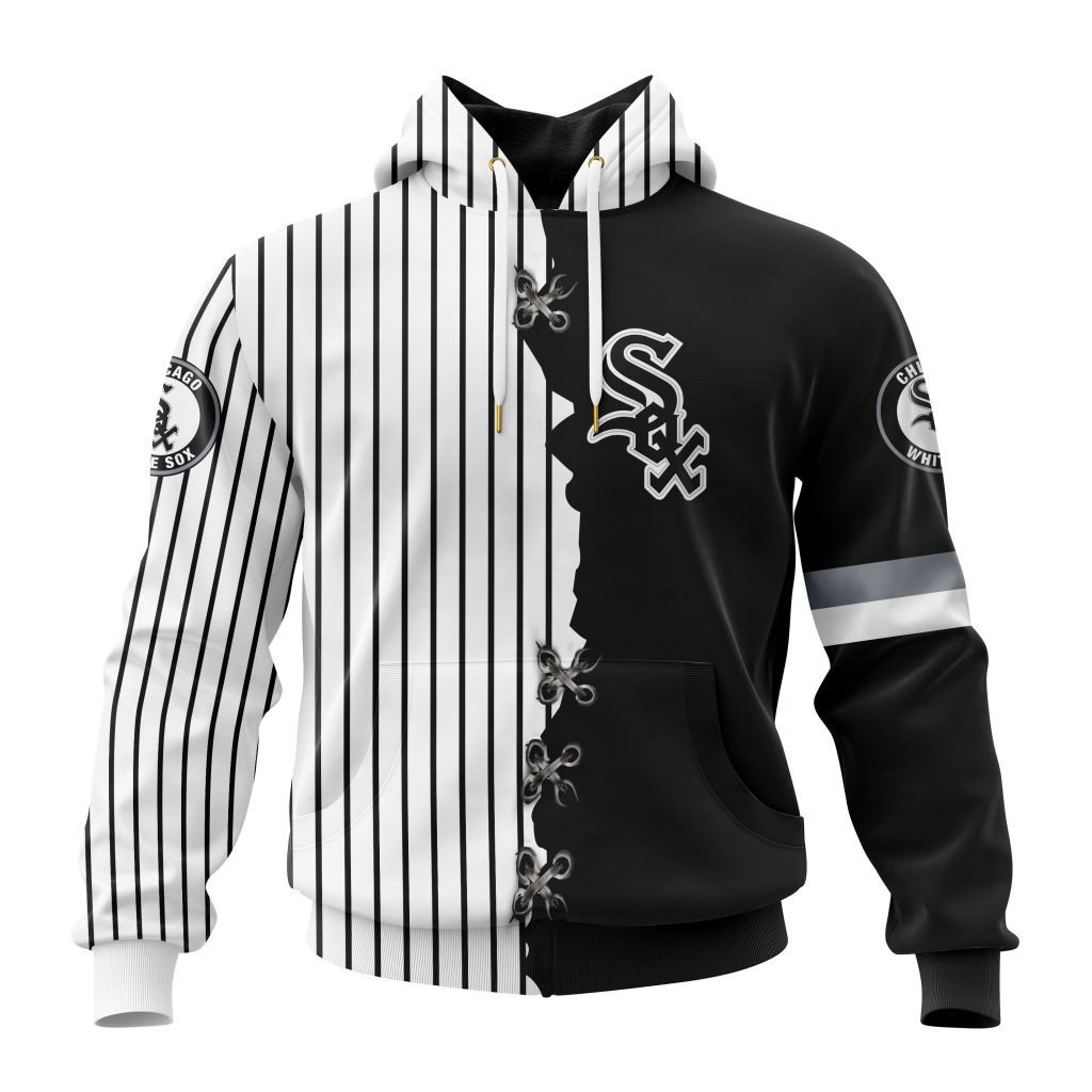 Chicago White Sox Personalized Mix Jersey Hoodie Gift For Sport Music Fans