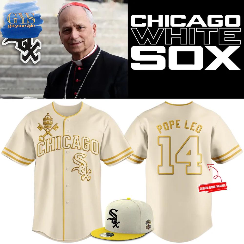 Chicago White Sox Pope Leo XIV Baseball Jersey