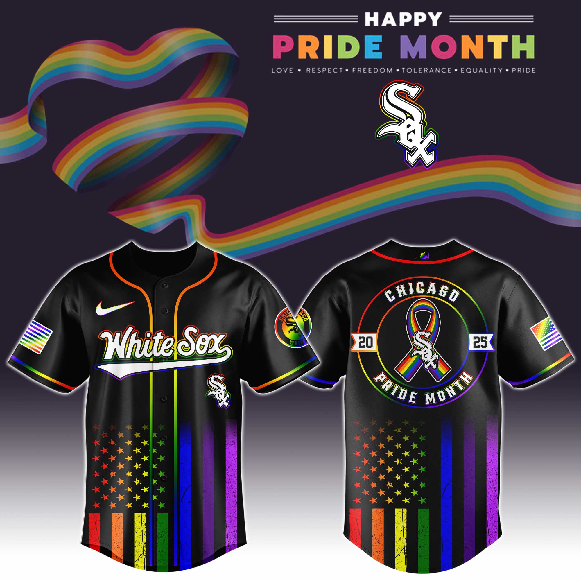 Chicago White Sox Special Pride Month Jersey Gift Ideas For Baseball Players