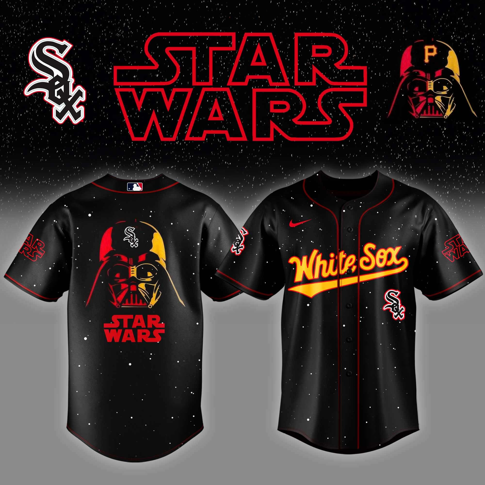Chicago White Sox x Star Wars Night Baseball Jersey Unique Gifts For Hockey Fans