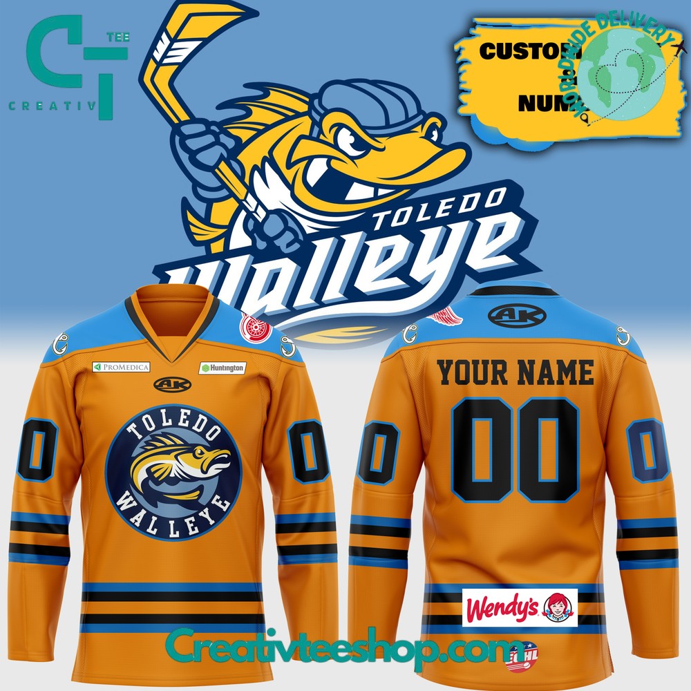 CHL Toledo Walleye Orange Hockey Jersey