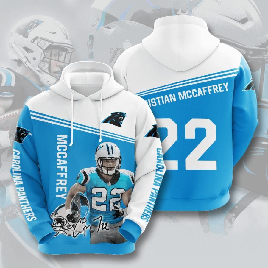 Christian Mccaffrey No 22 Carolina Panthers Hoodie  Zip Hoodie
