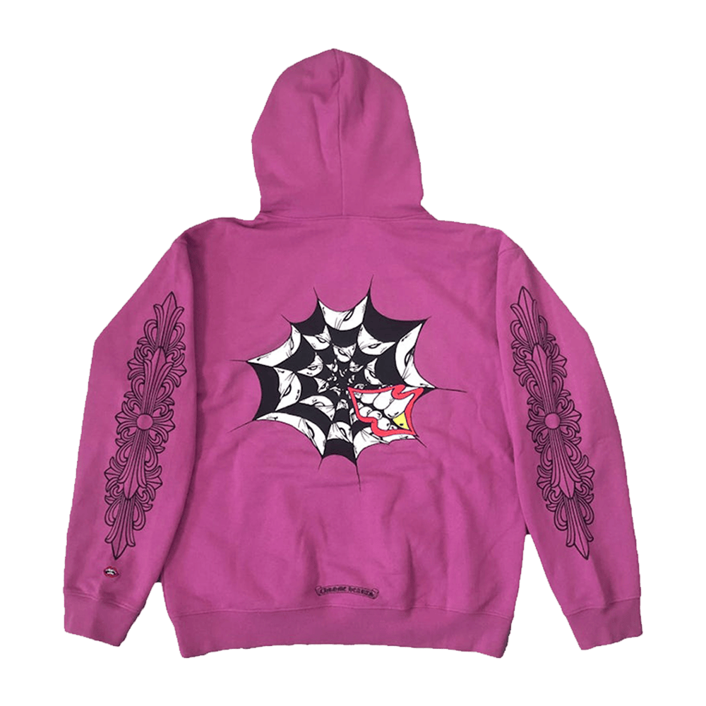 Chrome Hearts Hoodie Purple Chrome Hearts Matty Boy Spider Web Hoodie Best Gifts For Dad