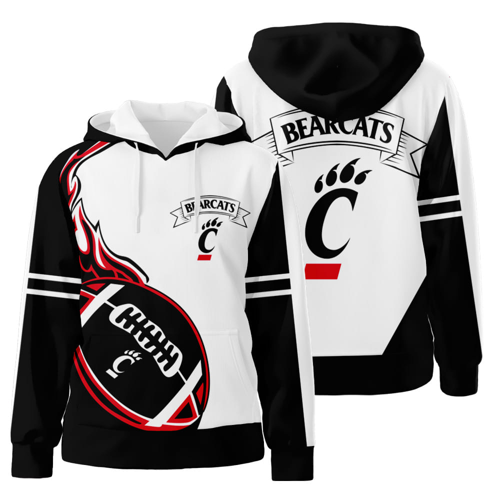 Cincinnati Bearcats 3D All Over Print Hoodie Zip-Up Hoodie