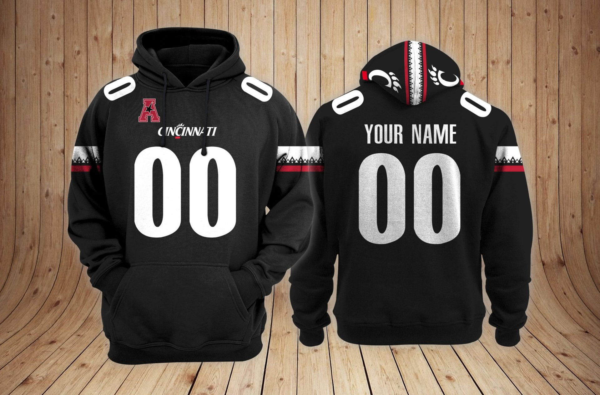 Cincinnati Bearcats football NCAA Custom 3D Hoodie PT24202