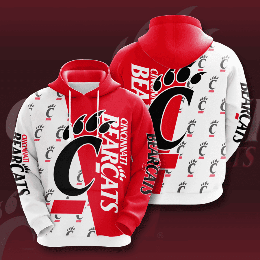 Cincinnati Bearcats Hoodie  Zip Hoodie Style 1694 Gift For Sport Music Fans