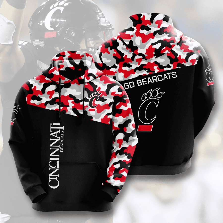 Cincinnati Bearcats Hoodie  Zip Hoodie Version 1151