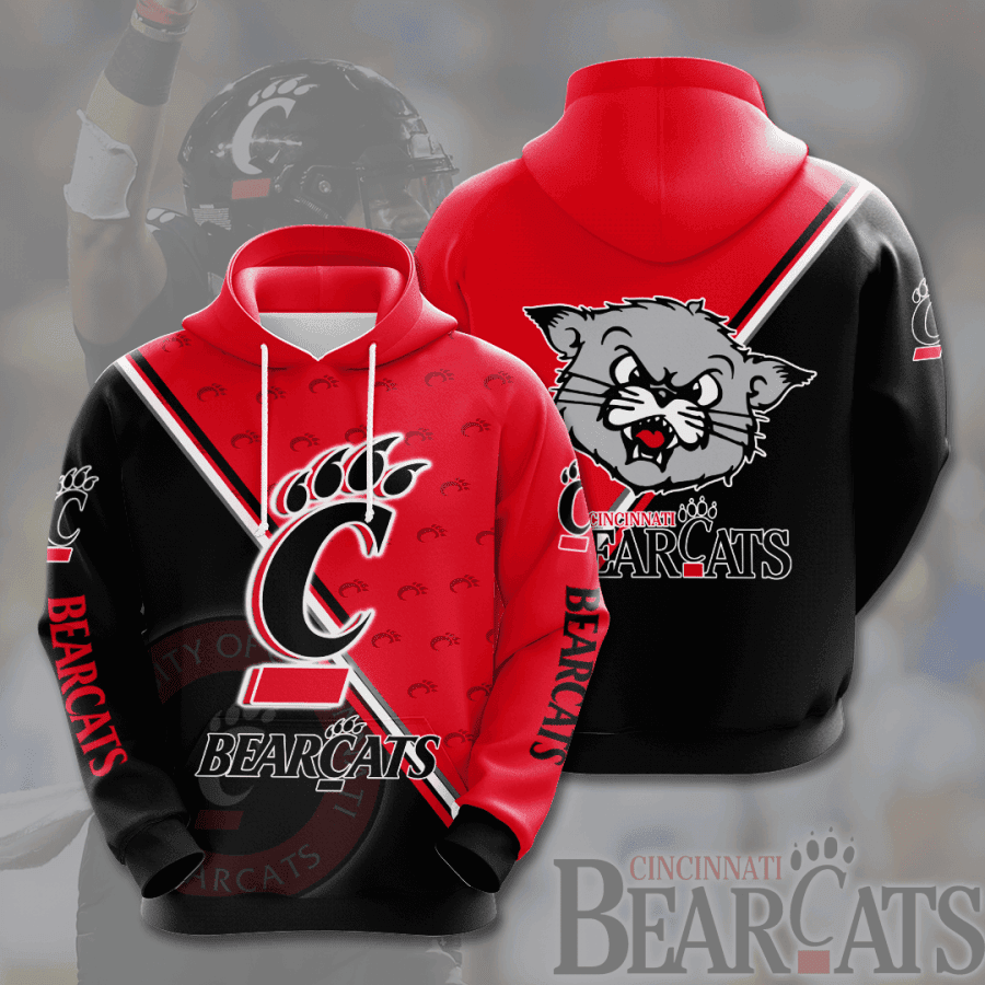 Cincinnati Bearcats NCAA Team Hoodie  Zip Hoodie