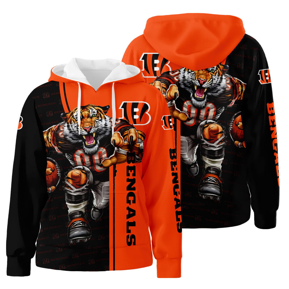 Cincinnati Bengals 3D All Over Print Hoodie Zip-Up Hoodie