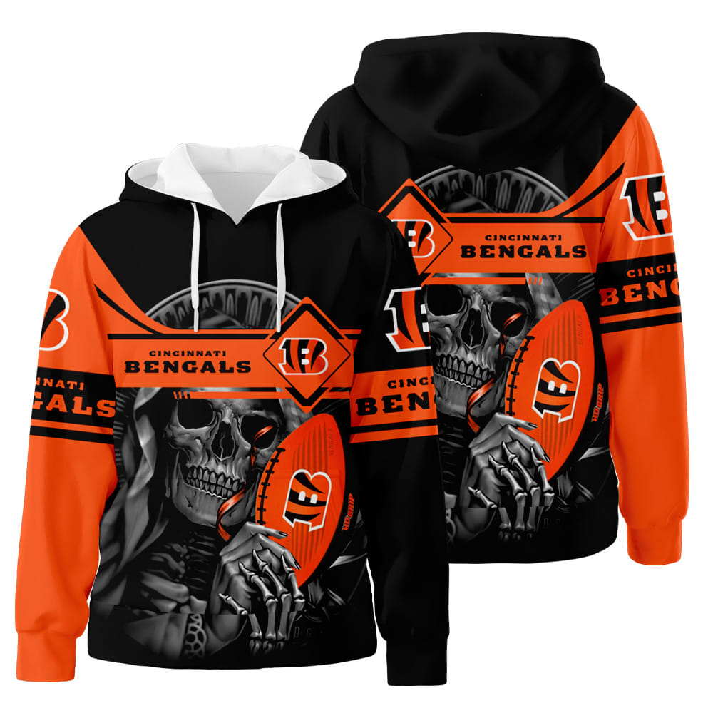 Cincinnati Bengals 3D Ver 2 Unisex All Over Print Hoodie Zip-Up Hoodie