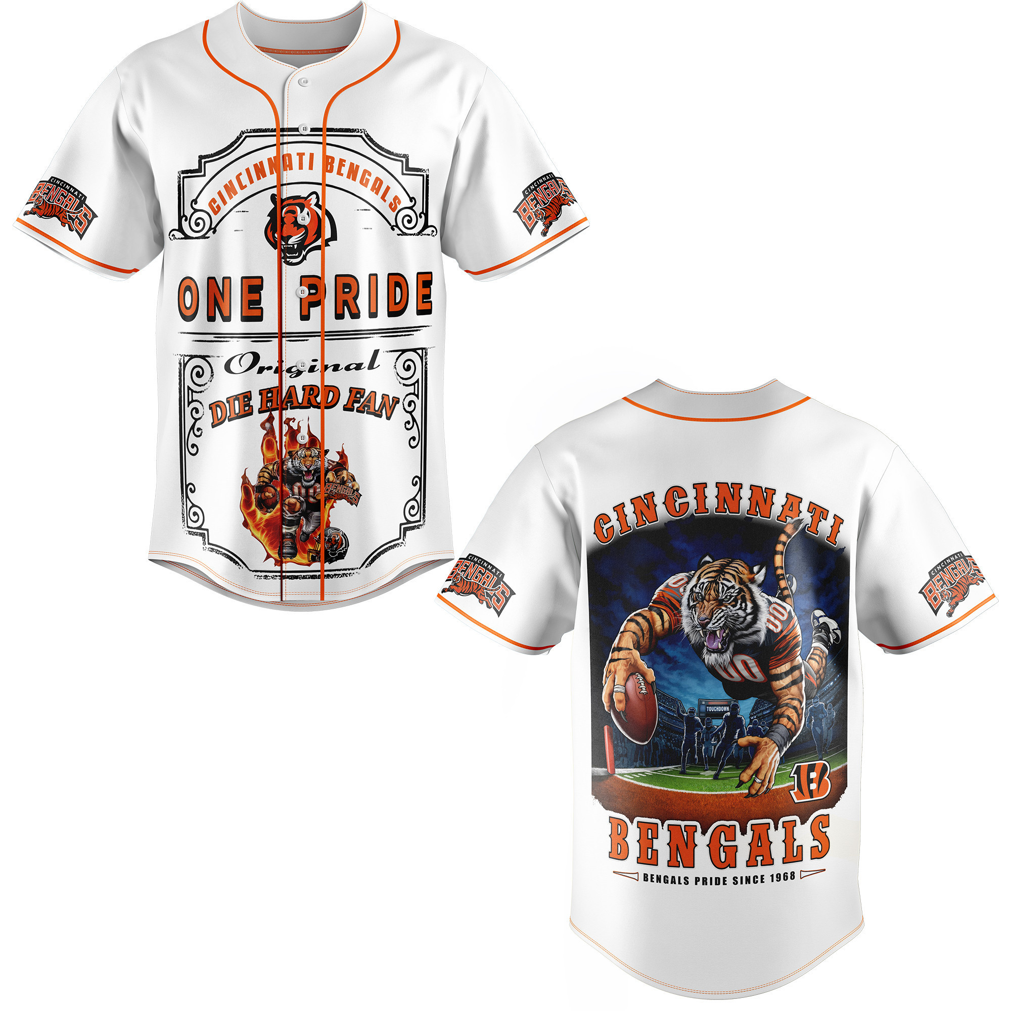 Cincinnati Bengals Baseball Jersey For Fans