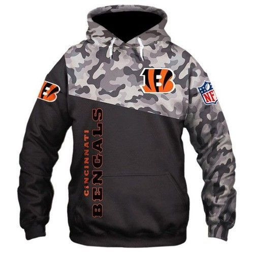 Cincinnati Bengals Camo Hoodie Zip Hoodie