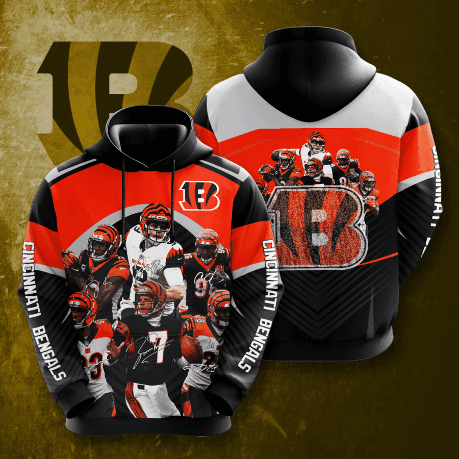 Cincinnati Bengals Hoodie  Zip Hoodie Version 2548