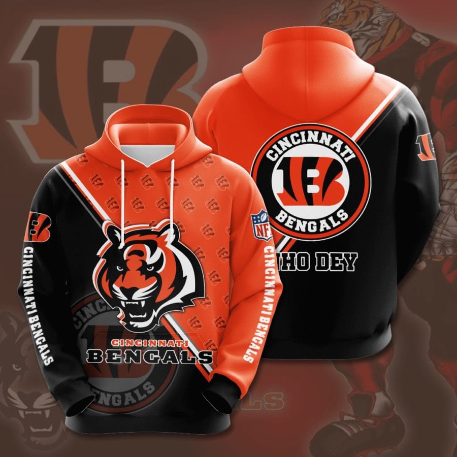 Cincinnati Bengals Logo NFL Football Team Hoodie