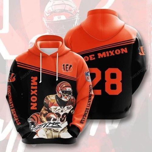 Cincinnati Bengals Mixon 28 Hoodie  Zip Hoodie