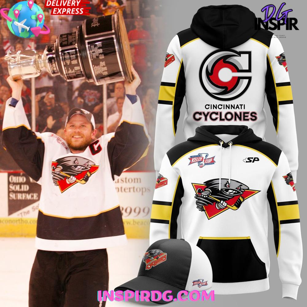 Cincinnati Cyclones 2025 Kelly Cup Playoffs Special Hoodie Premium Merchandises