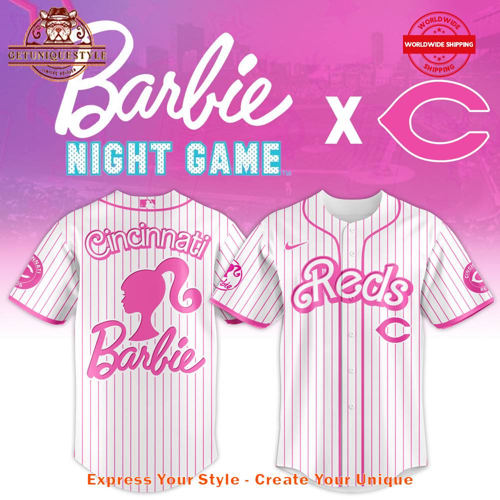 Cincinnati Reds MLB x Barbie Night Game 2025 Jersey
