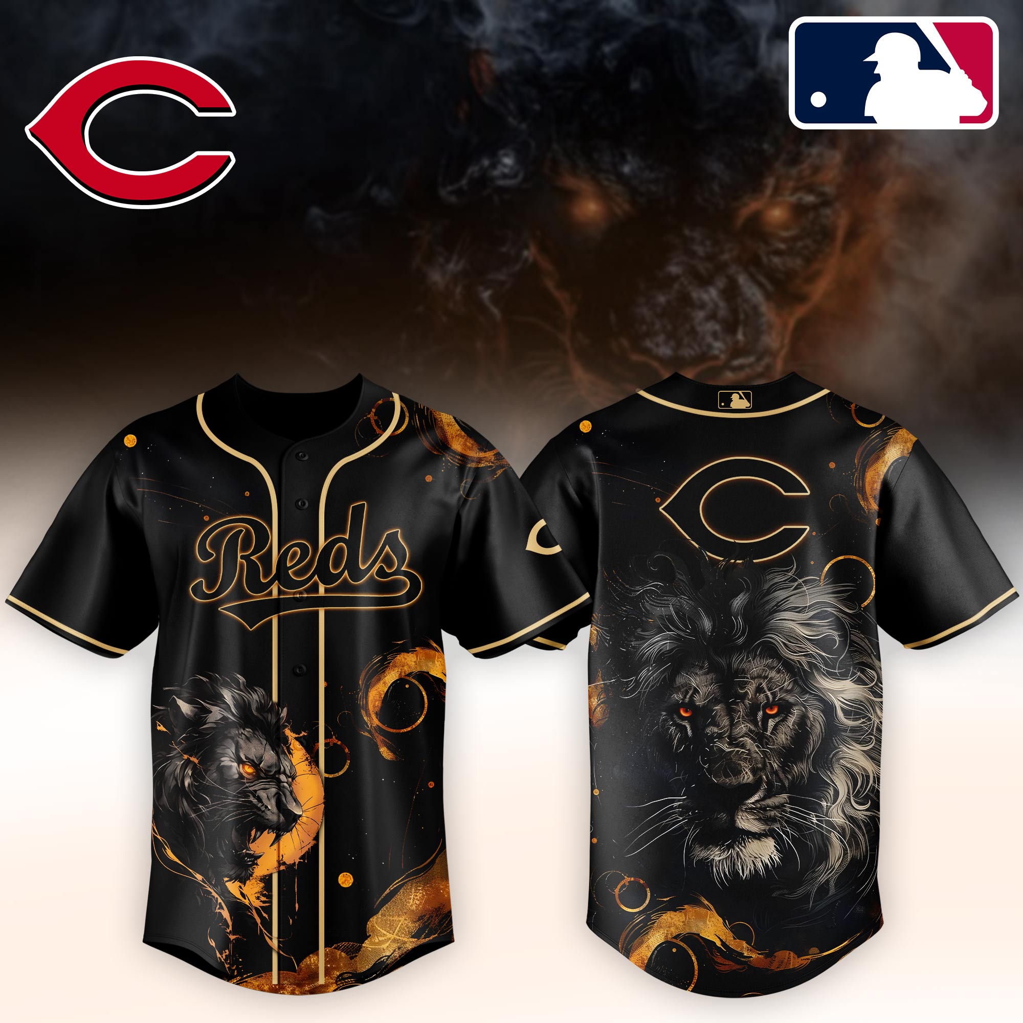 Cincinnati Reds MLB x Lion Personalized Baseball Jersey For Fans