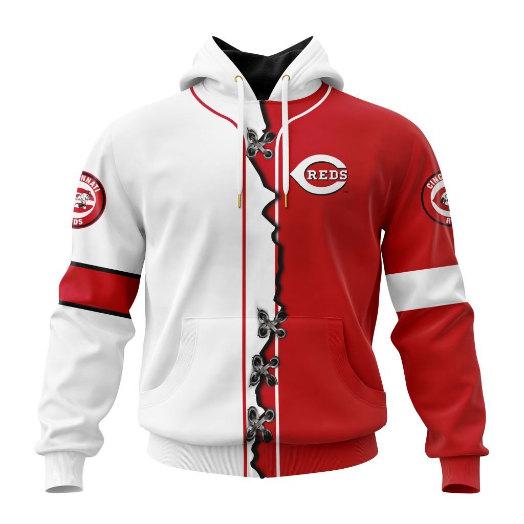 Cincinnati Reds Personalized Mix Jersey Design Hoodie