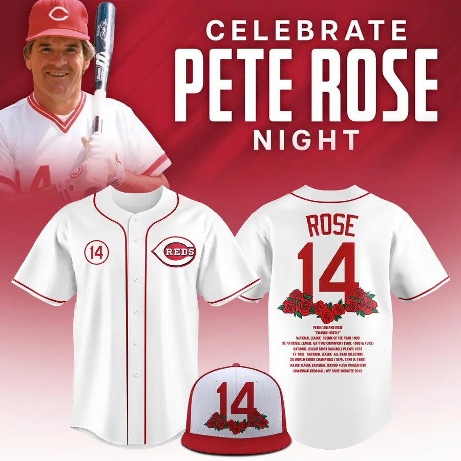 Cincinnati Reds Pete Rose Jersey Best Gifts For Baseball Fans