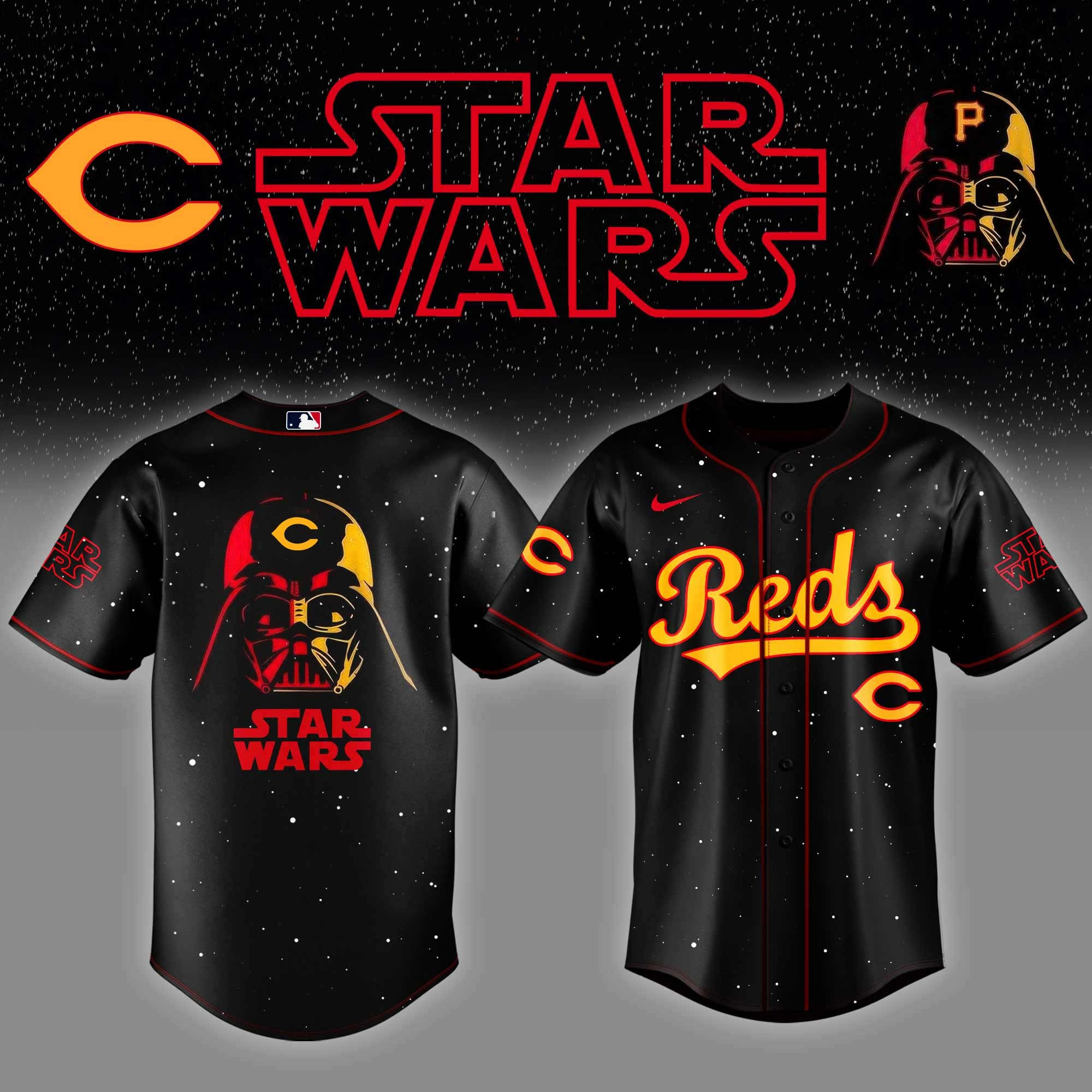 Cincinnati Reds x Star Wars Night Baseball Jersey Gifts For Hockey Fan