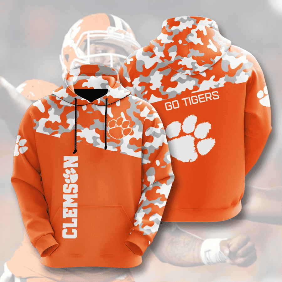 Clemson Tigers Hoodie  Zip Hoodie Version 1286
