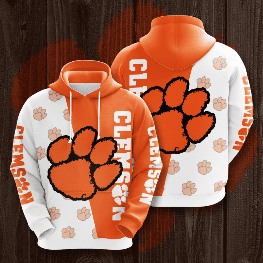 Clemson Tigers Hoodie  Zip Hoodie Version 1334