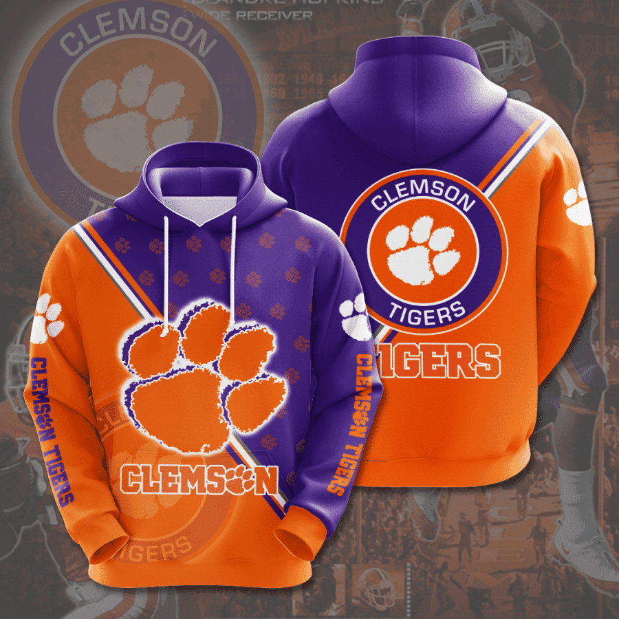 Clemson Tigers Hoodie  Zip Hoodie Version 2237