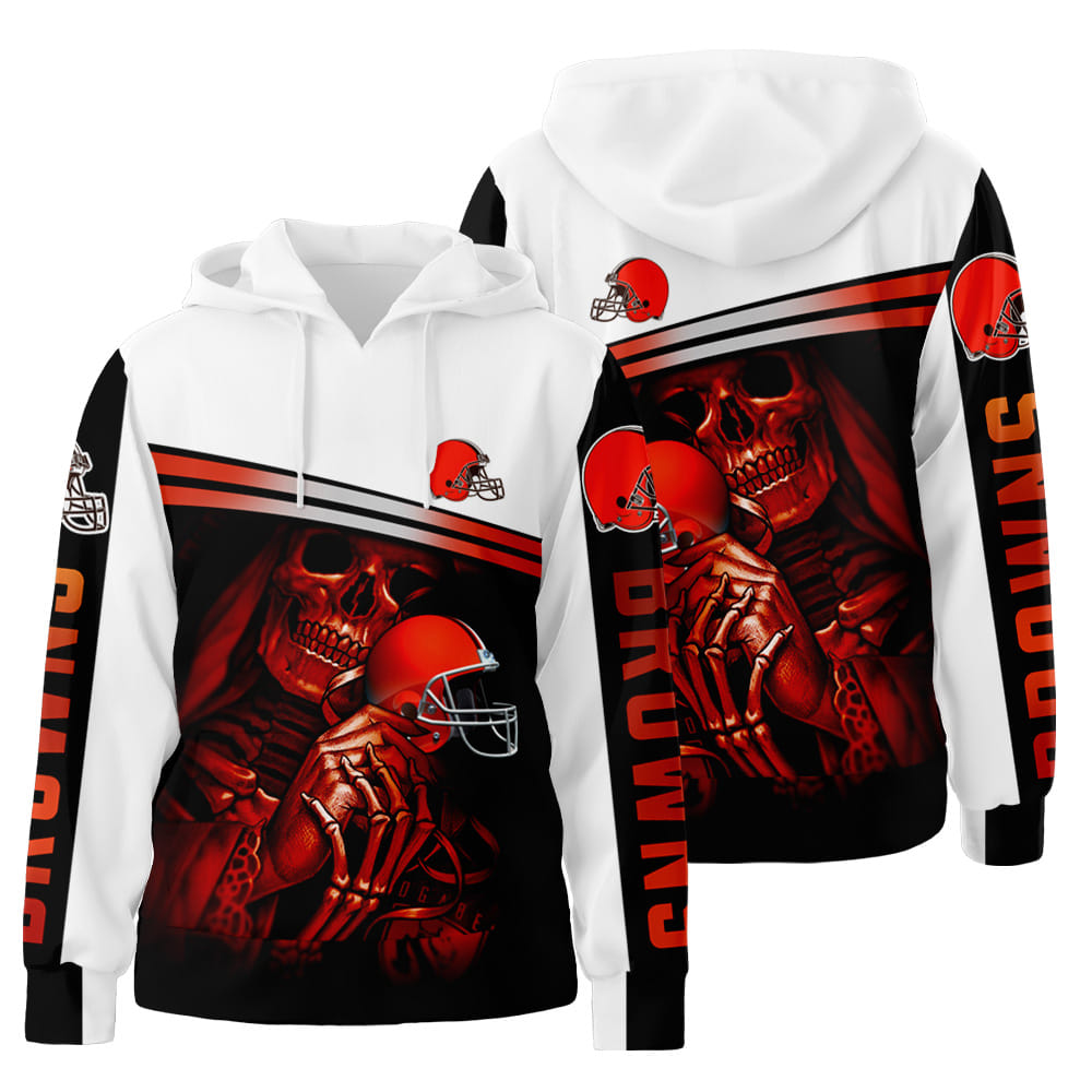 Cleveland Browns 3d 3D All Over Print Hoodie Zip-Up Hoodie