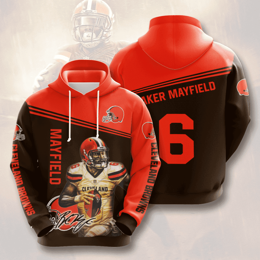 Cleveland Browns Baker Mayfield 6 Hoodie  Zip Hoodie