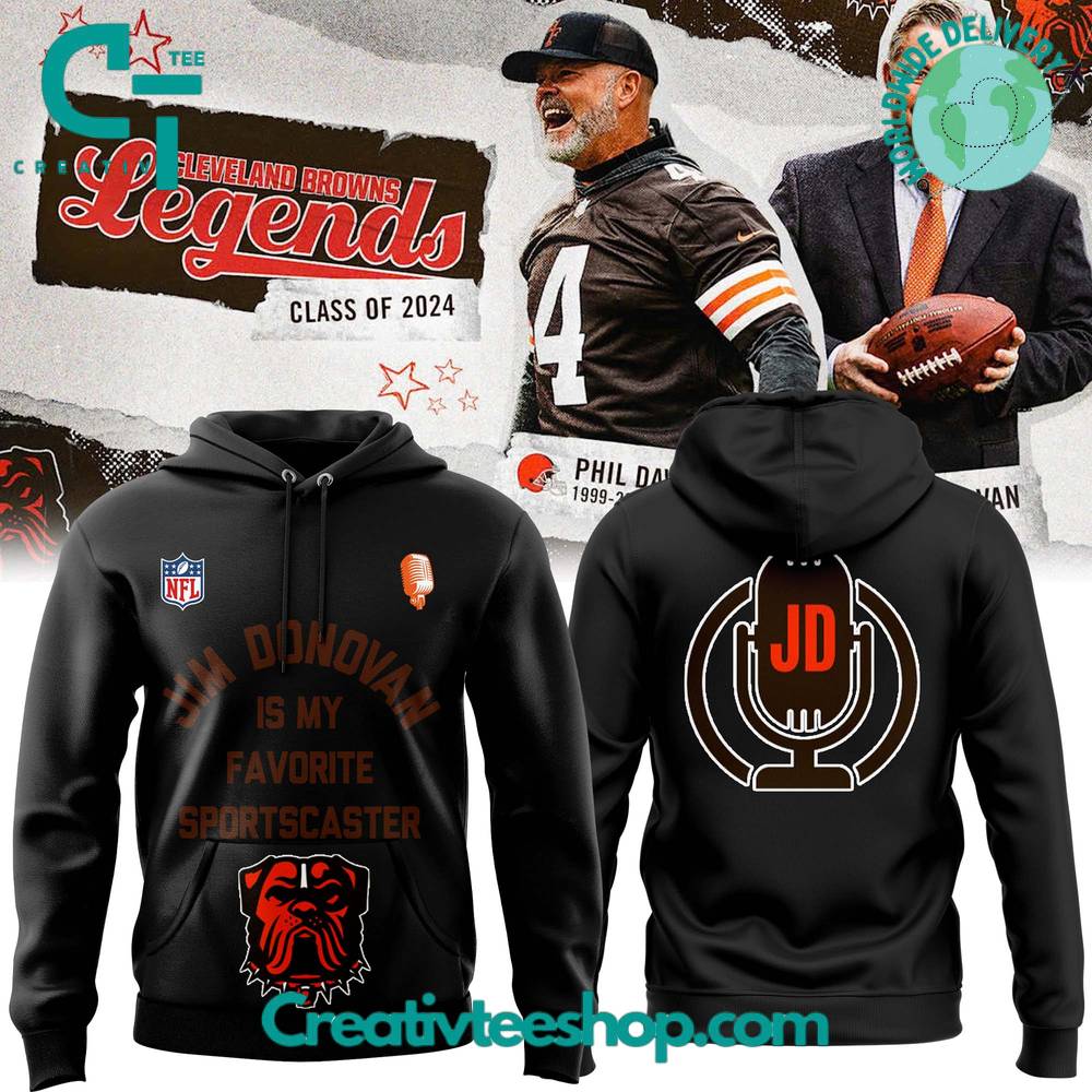 Cleveland Browns Jim Donovan Voice Hoodie