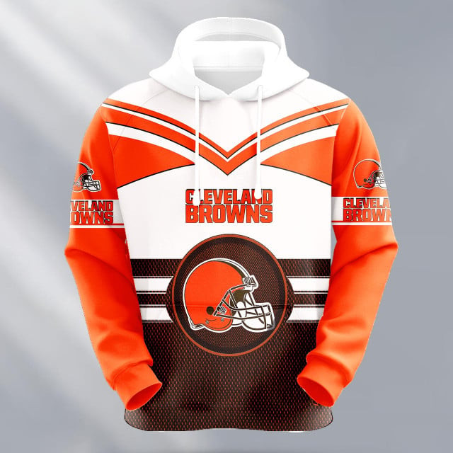 Cleveland Browns Logo NFL 3D Hoodie Version 197