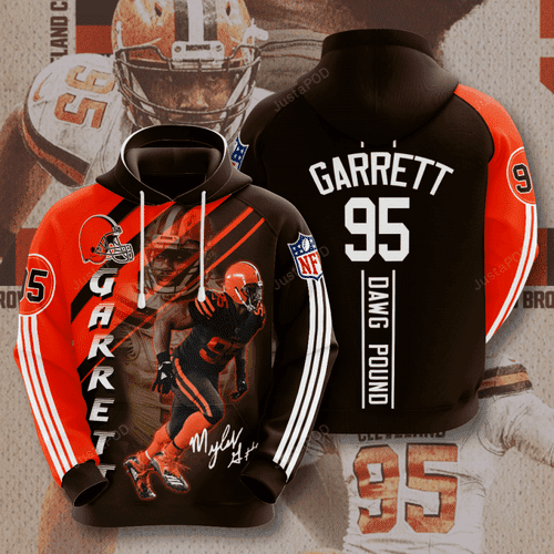 Cleveland Browns Myles Garrett Hoodie  Zip Hoodie Version 2216