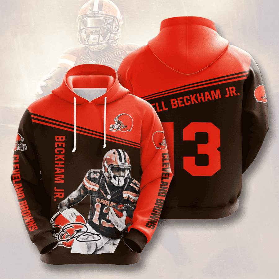 Cleveland Browns Odell Beckham Jr. 13 Hoodie  Zip Hoodie