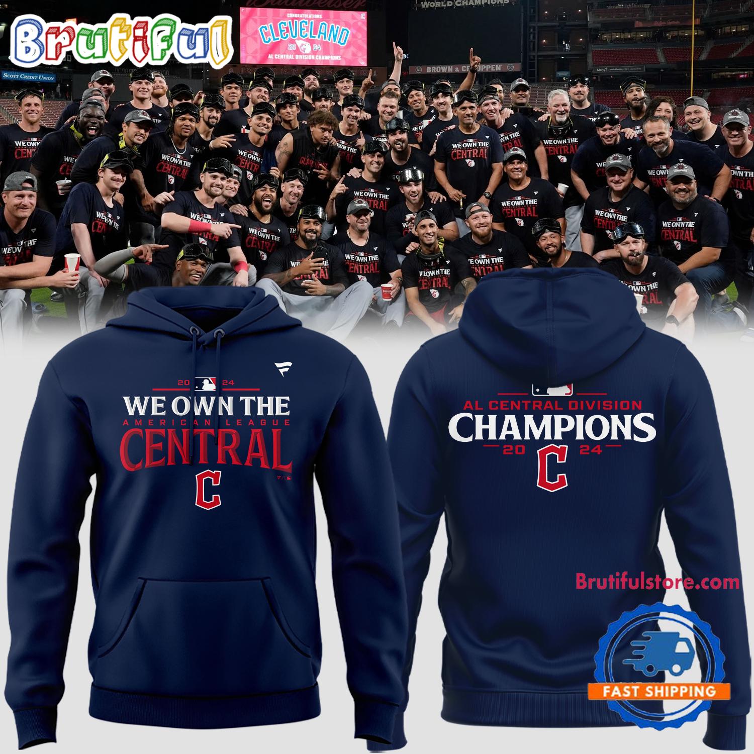 Cleveland Guardians 2024 We Own The American League Central Champions Hoodie