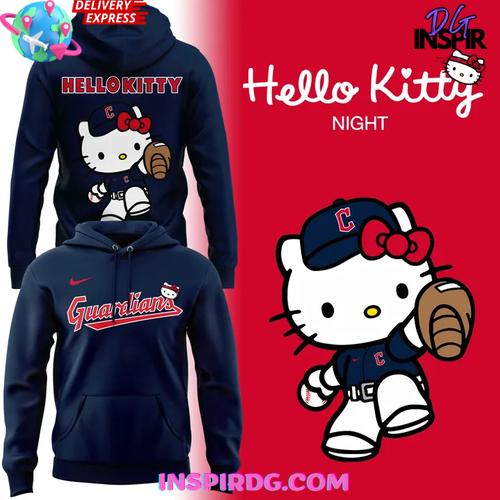 Cleveland Guardians Hello Kitty Night Limited Edition Hoodie Premium Merchandises