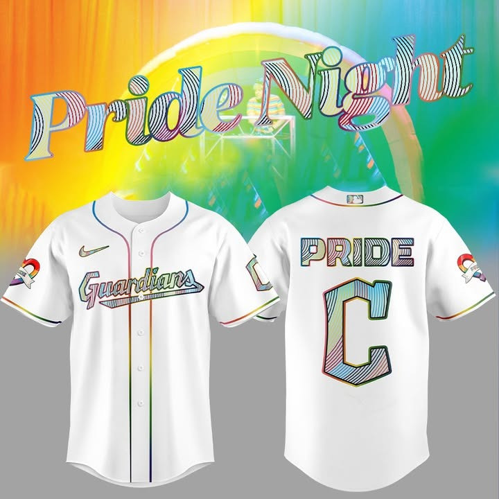 Cleveland Guardians LGBTQ Pride Night Jersey MLB Merch Gifts For Baseball Lovers Fans